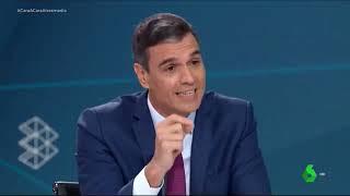 Sánchez ignorando a los moderadores en el debate #CaraACaraAtresmedia.