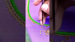 Ring Stitch #shorts #maggamwork #handembroiderywork #shortsvideo #blousedesigns #nehar #aariwork