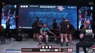 David Raymond • 1st place 790kg Total (Raw w/ Wraps) • 75kg Class • The American Pro 2023