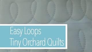 ALLOVER QUILTING: EASY LOOPS: Easiest Beginner Free Motion Quilting Design!