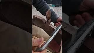 Drawknife vs walnut.  #woodworking #carving #maker #handtools #craft #spoon #wood #kitchentools