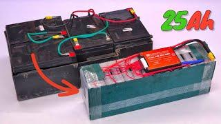 Let's replace 48V 12Ah Lead Acid Batteries of Electric Motorcycles with 14S 5P 25Ah Li-Ion Batteries