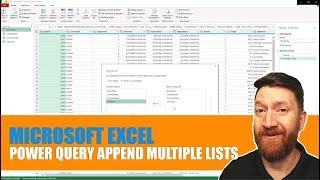 Use Excel Power Query to Create a PivotTable Based on Multiple Lists