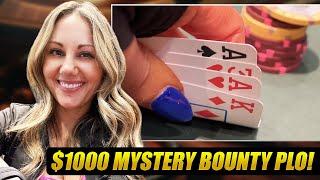 4 Card MADNESS! WSOP MYSTERY PLO BOUNTY| Poker Vlog