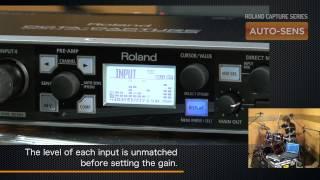 Roland Capture Series Technology: AUTO-SENS