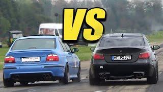 BMW M5 E60 v10 vs BMW M5 E39! EXHAUST & ACCELERATIONS!