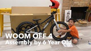 Woom OFF 4 - Unboxing and Assembly with 6 Year Old