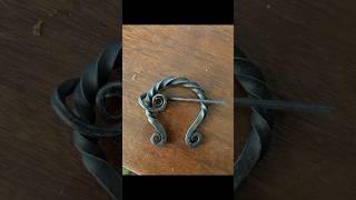 A Spiral Fibula #blacksmith #forge #fibula #handmade #brooch #accessories #blacksmithing #kovacs