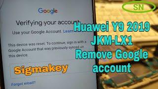 Huawei Y9 2019 (JKM-LX1), Remove Google account without downgrade. Test point with Sigmakey.