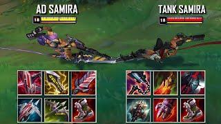 AD SAMIRA vs BRUISER SAMIRA FULL BUILD FIGHTS & Best Pentakills!