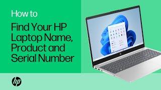 How to find your HP laptop name, product number, and serial number | HP Support