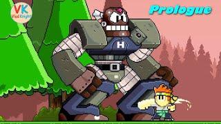 Dan the Man. Full walkthrough. Cool pixel beat`em up. Prologue. Robot boss. Дэн! Пролог. Босс робот.