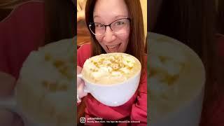 New Coconut Caramel Latte from Barista’s Coffee House in Linwood New Jersey