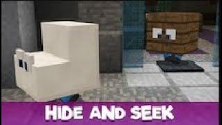 Playing hide and seek as a block in Minecraft