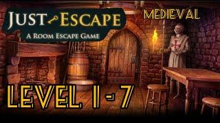 Just Escape Medieval Room 1 - 7 Walkthrough