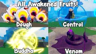 ALL REWORK AWAKENED FRUITS DAMAGE & SHOWCASE in King Legacy