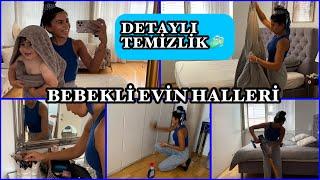 DİP KÖŞE YATAK ODASI TEMİZLİĞİZEYD BENİ ÇOK ZORLADI🫢BEBEKLE EV TEMiZLİĞİ - GÜNLÜK VLOG