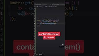 containsOneItem() in Laravel collection collection #laravel  #webdevelopment #development #tricks