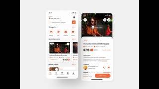 Event Booking App Figma UI Design | Event App | Figma UI Kit | App UI Design | UI UX Design | UI UX