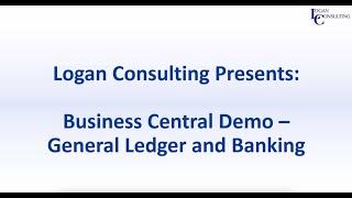 Business Central Demo - General Ledger and Banking