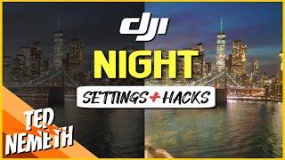 5 Brilliant DRONE Hacks:  Stunning Night Footage  Beginner Drone Tips Low Light DJI Mini 3 & Mini 2