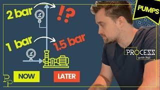 Increasing pump suction pressure... What happens to the discharge pressure?