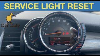 Mini Cooper service light / brake fluid & Oil change Reset procedure 2015