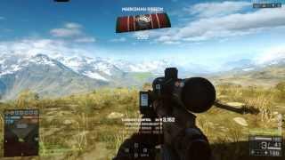 Battlefield 4 Longest Sniper Shot of 3007m (Previous World Record Longest Headshot on 11-22-2013)