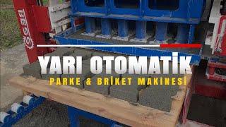 Yarı Otomatik Briket & Parke Taşı & Bordür Makinesi