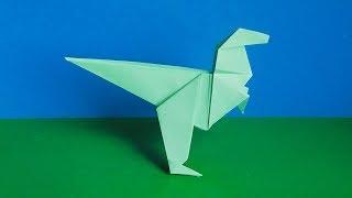 ОРИГАМИ ТИРИНОЗАВР РЕКС для начинающих // ORIGAMI TIRANOSAURIO REX for beginners