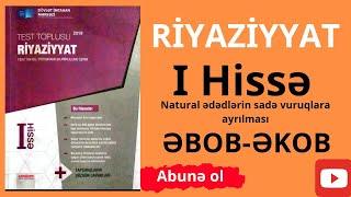 Natural ədədlərin sadə vuruqlara ayrılması. ƏBOB-ƏKOB. Bütün testlərin izahı