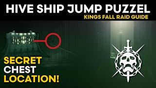 Hive Ship Jump Puzzle Path and Secret Chest #1 - Kings Fall Raid Guide - Destiny 2