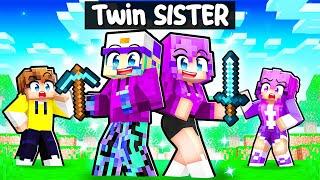 Playing Minecraft With My TWIN SISTER!