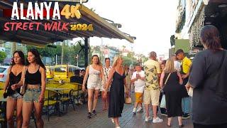 ALANYA STREET WALKING TOUR 2024 ! ALANYA ANTALYA TURKEY TRAVEL TURKEY HOLIDAY 4K 60 FPS