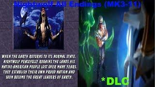 Mortal Kombat series - All Nightwolf's Endings! (MK3-11)