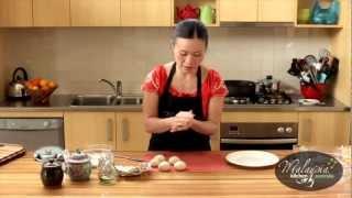 Poh Ling Yeow cooking Malaysian Nyonya Chicken Curry and Roti Canai