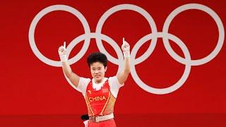 China's Olympic champion weightlifter says enjoying Tokyo Games