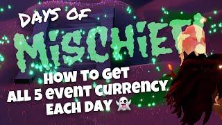 Days of Mischief - ALL 5 Event Currency Fast Every Day  Sky Children of the Light nastymold