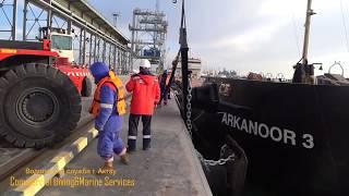 Услуги водолазов в Актау. Поднятие отбойника.