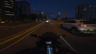 City Run | POV Night Ride | CBR500R