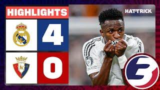 EXTENDED FULL MATCH HIGHLIGHTS : REAL MADRID 4-0 CA OSASUNA , VINICIUS HATRICK | LA LIGA 2024/2025