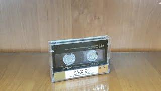 Звуковой тест аудиокассеты TDK SA-X 90, Type ll, 1988 год, б/у, second hand #tdk #audiocassette