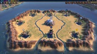 Civ 6 AI Only Battle: Classical Era Unique Units Deathmatch