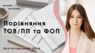 Порівняння ТОВ ПП та ФОП