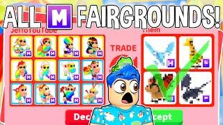 Trading Every *MEGA NEON FAIRGROUND* Pet In Adopt Me Roblox !! Adopt Me Trade (COMPILATION)