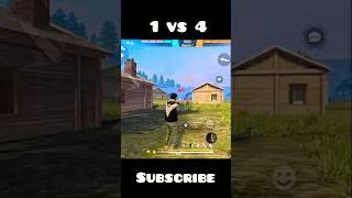 1 vs 4 In 1 sec#freefire #tondegamer #youtubeshorts #shortsfeed