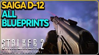 All Saiga D-12 Blueprints Locations Stalker 2