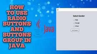 Java Radio Button | How to use radio button in java netbeans | Radio Buttons in Java