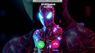 spiderman incoming calls #spiderman #calling #foryou
