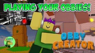 Playing Your Obbies! Pt 2 | Roblox Obby Creator